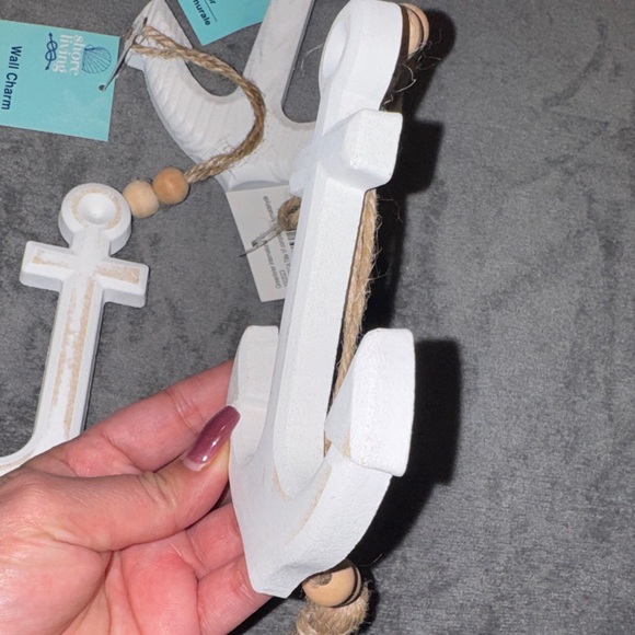 White Anchor Wall Decor Set NWT - Picture 6 of 8